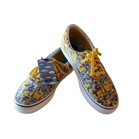 VANS Era X The Simpsons Itchy & Scratchy 2020 Yellow Sneakers Shoes Men's US 11
